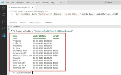 Image result for PowerShell Directory Listing