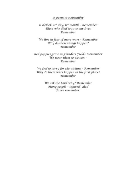 Image result for Remember What You Must Do Poem