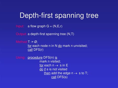 Image result for Depth-First Spanning-Tree