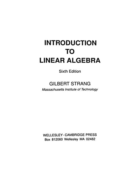 Toradh íomhá ar Download Introduction to Linear Algebra