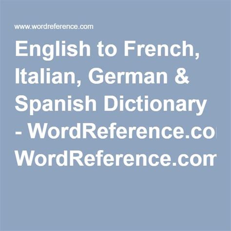 Afbeeldingsresultaten voor Dictionary WordReference
