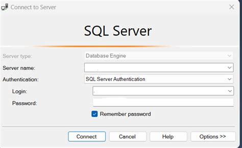 Toradh íomhá ar Microsoft SQL Server Management Studio 2019 Connection String
