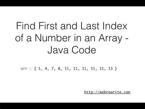 Java Index of Array に対する画像結果