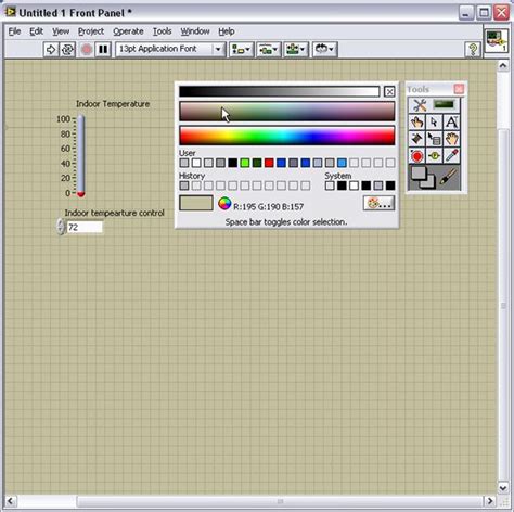 Toradh íomhá ar LabVIEW User Interface