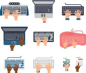 Toradh íomhá ar Keyboard Hand Pattern