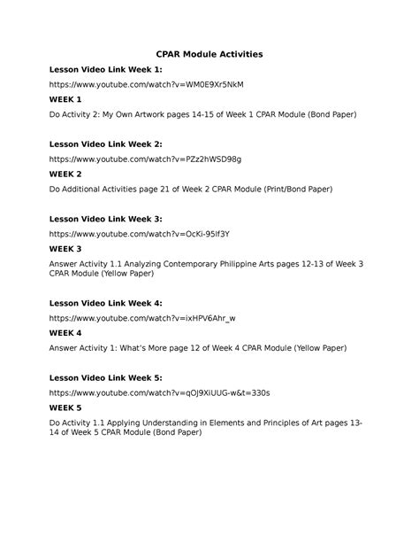 Image result for Sample Activity for Con Par