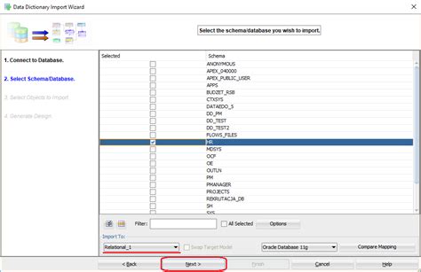 Oracle Database ER-Diagram に対する画像結果