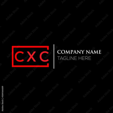 CXC letter logo design on black background. CXC creative initials ...