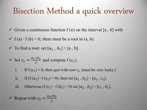 Image result for Error Analysis of Bisection Method