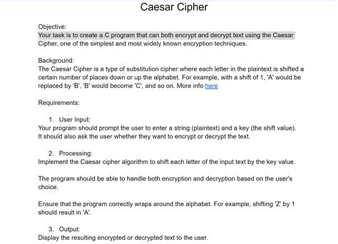 Image result for Caesar Cipher Program Logic