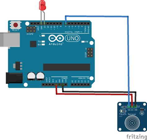 Image result for Arduino Touch Sensor Color Code