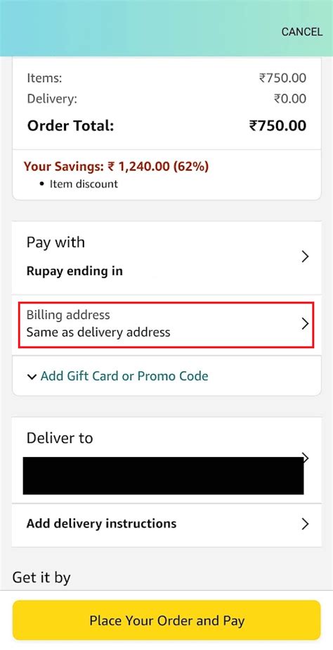 Image result for Check Billing Address Amazon