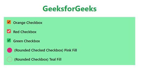 Image result for Custom-Color Checkbox CSS