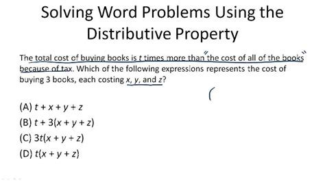 Image result for Distributive Property Solving Word Problems