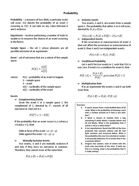 Image result for Probability Formula and Examples