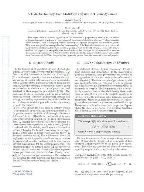 Toradh íomhá ar Entropy Statistical Thermodynamics