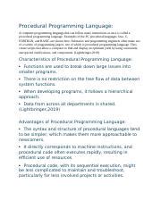 Image result for Procedural Programming Exampls