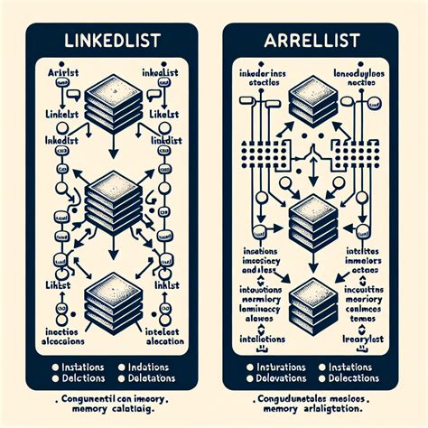 Image result for Arraylist Linkedlist 違い