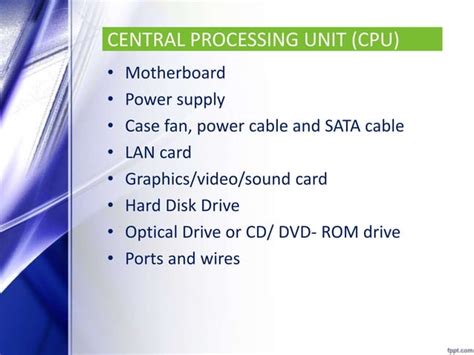 Résultat d’images pour Basic Categories of Computer Hardware