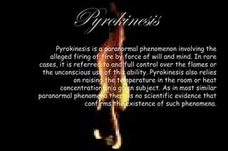 Image result for How to Use Pyrokinesis