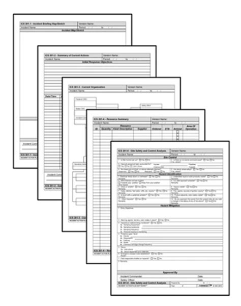Image result for ICS 201 Form Structure Fire