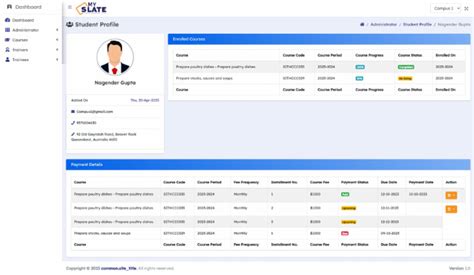 Image result for Student Profile Front End in HTML