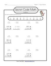 Image result for 1st Grade Math Worksheet Hidden Code