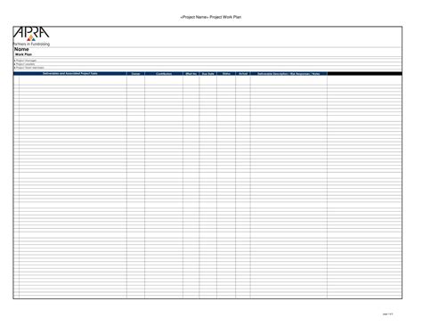 Image result for Work Plan Sample PDF