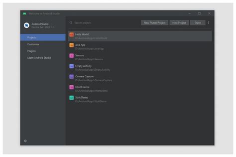 Image result for Android Studio Starting Window