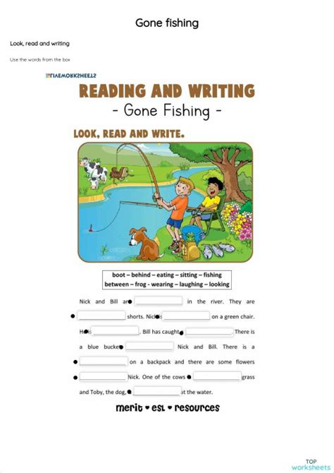 Toradh íomhá ar Subtraction Fishing Worksheet