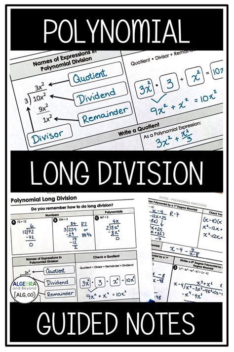 Image result for Polynomial Long Division Examples