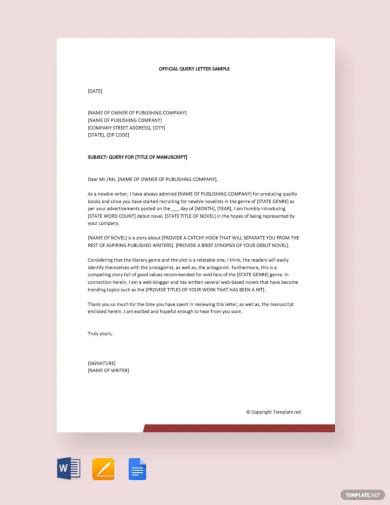 Image result for Successful Query Letters Examples