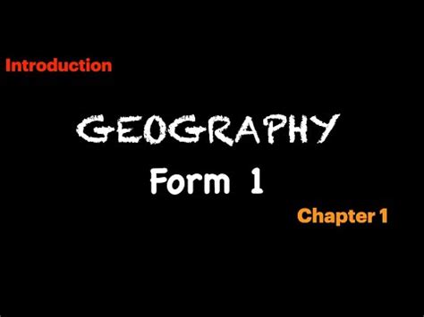 Image result for Geography Form 1