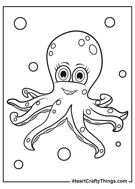Image result for Octopus Colouring In