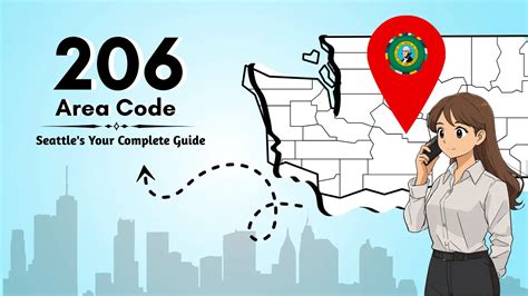 Toradh íomhá ar Area Code 206 Map
