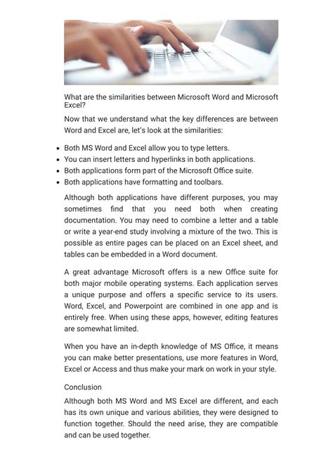 Image result for Difference Between Excel and Word