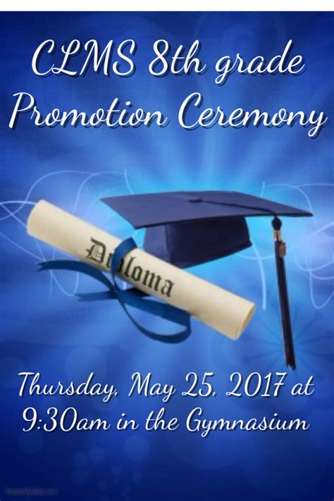 Toradh íomhá ar 8th Grade Graduation Program Template