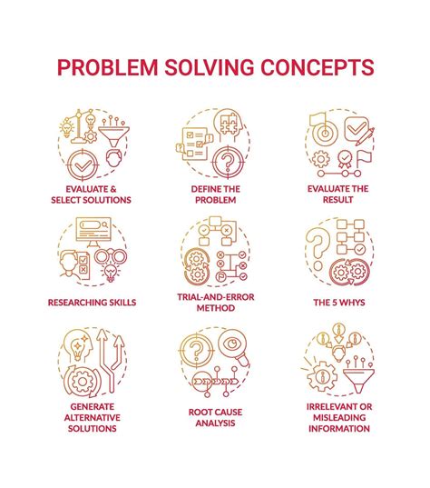 Image result for Practising Problem Solving Icon in Red