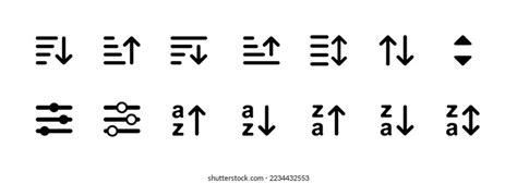 Image result for Sorting Button Icon