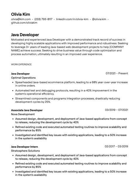 Image result for Front End Developer Resume Examples