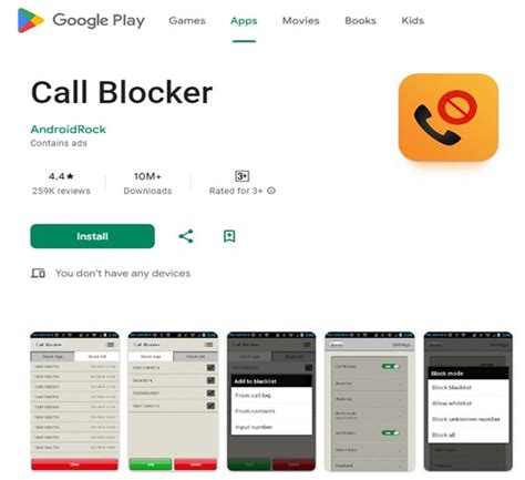 Image result for Call Blocker for Android