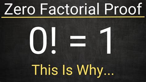 Image result for Why Is 0 Factorial 1