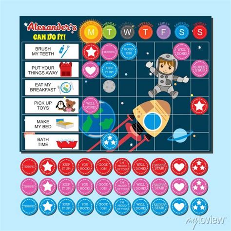 Outer Space Reward Chart に対する画像結果