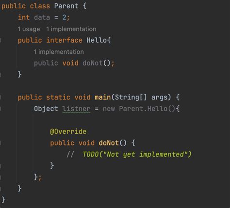 Toradh íomhá ar Java What Is an Interface