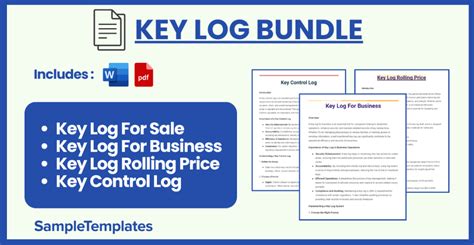 Image result for Key Log Template PDF