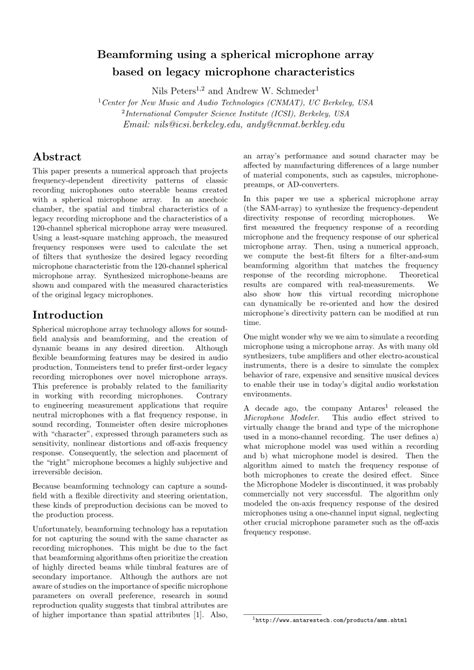 Bildergebnis für Spherical Microphone Array