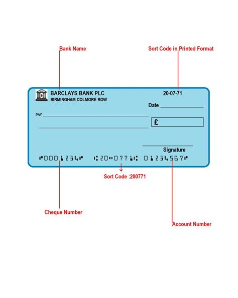 Image result for Bank Account Sort Code