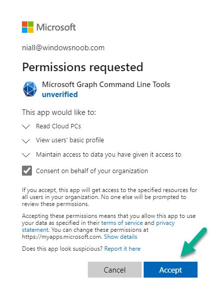 Toradh íomhá ar Visual Studio Code Permissions Popup