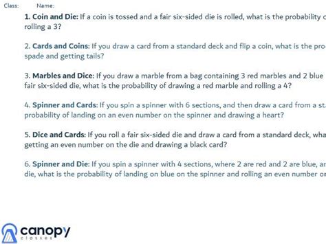 Toradh íomhá ar Math Lessons On Probability