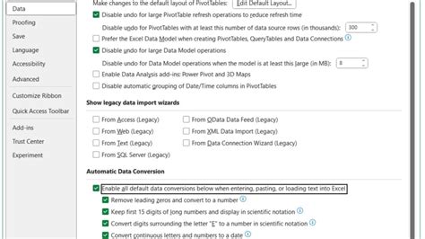 Image result for Excel Automatic Data Conversion Missing